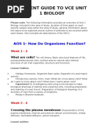 Student Guide To Vce Unit 1 Biology