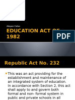 Education Act of 1982