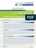 What Is The Effect of The Current and Future Eu-Ets Carbon Price On Investment Decisions by Companies
