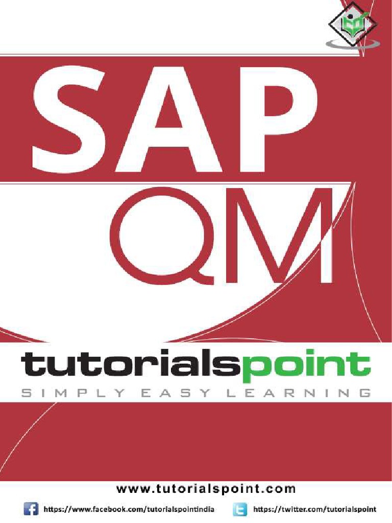 Sap Qm Tutorial Quality Management Quality Assurance Free 30day