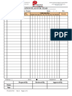 Calibration Plan For Year ..: Dep./ Branch: Sector / Project Date