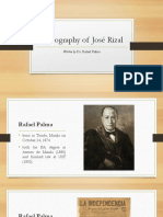 Biography of Rizal - Rafael Palma