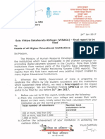 Letter From As (Te) MHRD Regarding Dms III - Visaka