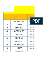 MES: ENERO 1-15: DIA Horario