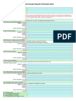 Importer Security Filing (ISF) Sheet