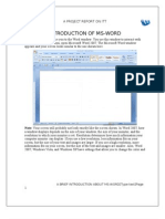 Project On Microsoft Word 2007