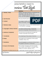 10 Characteristics Used To Determine Level