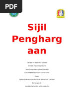 Contoh Sijil Penghargaan