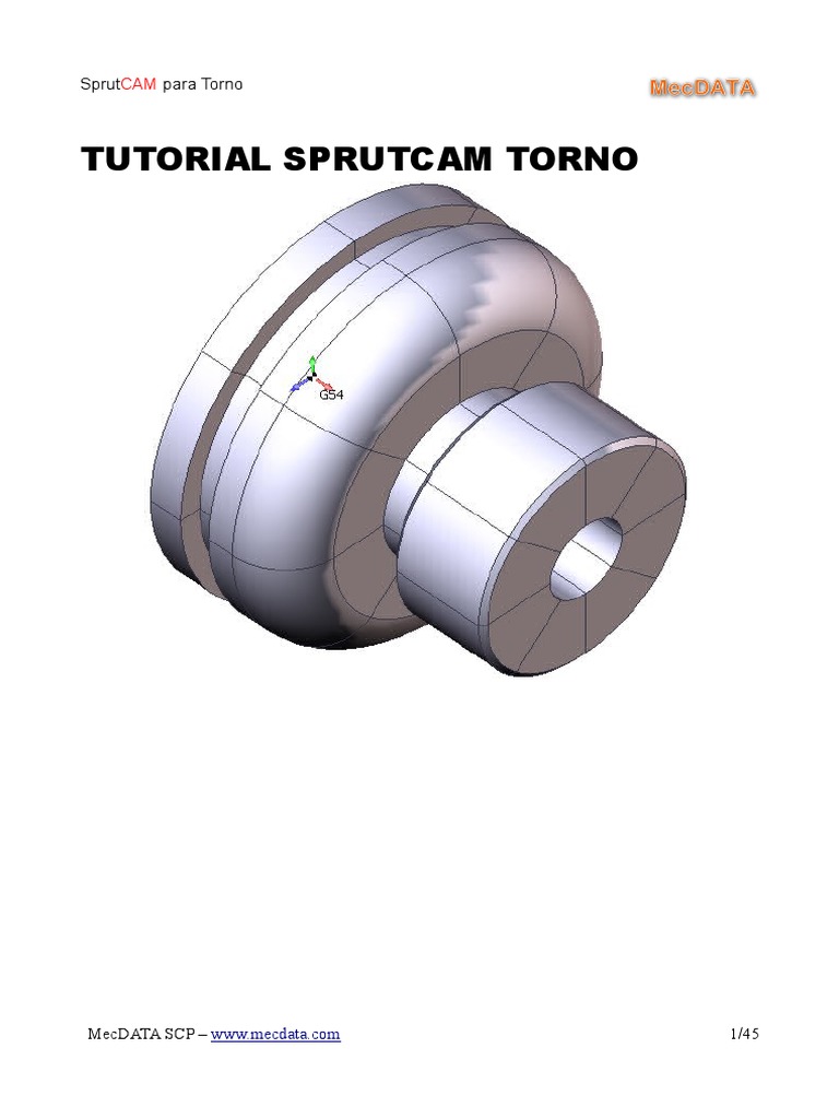 Tutorial de SprutCAM para Torno CNC | PDF | Perforar | Software