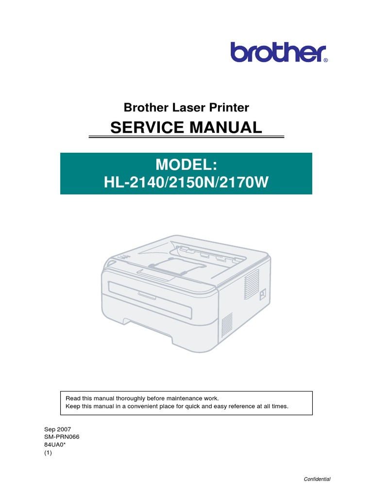 Brother HL-2140 Service Manual.pdf | Electromagnetic Interference |  Troubleshooting