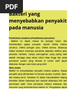 Download Bakteri Yang Menyebabkan Penyakit Pada Manusia by Taufik Srifikri Hidayah SN339209641 doc pdf