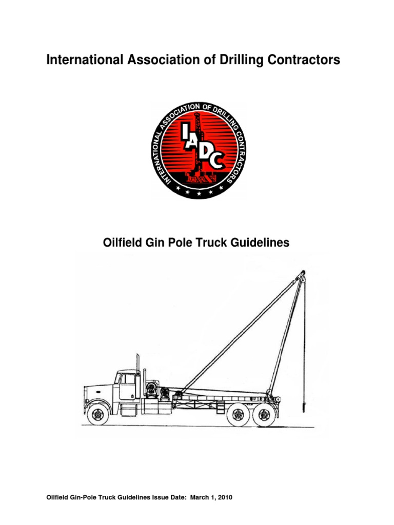 Oilfield Gin Pole Truck Guidelines.pdf | CaminhÃ£o | Corda