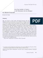 L'empirisme Médical, D'un Mythe À L'autre. Une Lecture Critique de Naissance de La Clinique de Michel Foucault