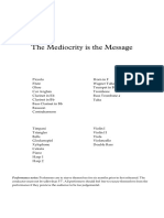 The Mediocrity Is The Message - Full Score PDF