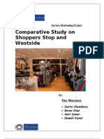 comparitive analysis of Shoppers Stop n Westside