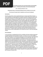 Georgia Fruit and Vegetable Survey Analysis - Preliminary Report - 10-6-2011