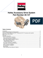 Holley Accessory Drive System Part Number 20-137