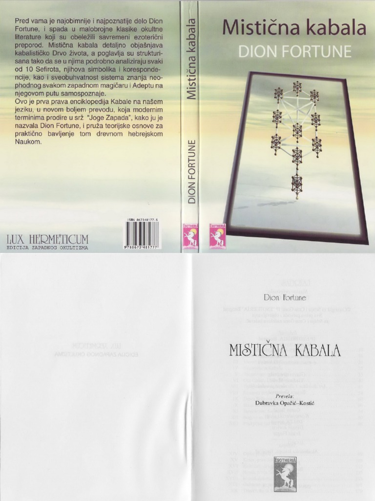 Dion Fortune - Misticna Kabala  PDF