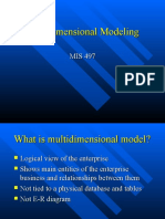 Multidimensional Modeling