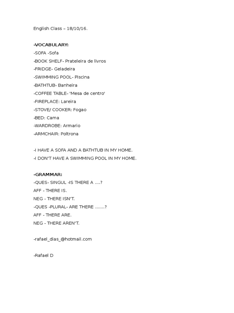English Vocabulary and Grammar Guide | PDF
