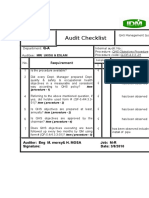 Qhs Objectives Procedure Checklist