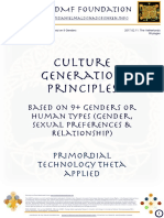“Culture Generation Principles based on 9+ Genders or Human Types (Gender, Sexual Preferences & Relationship)”