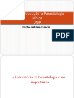 Aula 1 - Introdução A Parasitologia Clínica