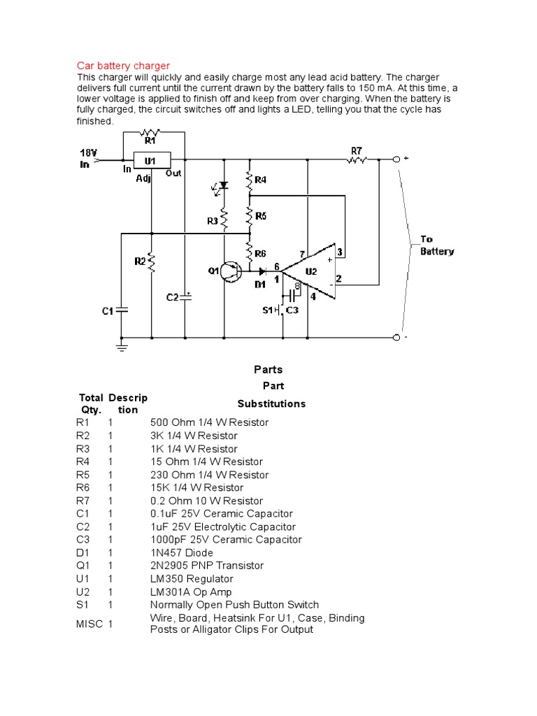 Car Battery Charger | PDF | Power Supply | Battery Charger