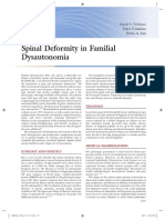 Spinal Deformity in Familial Dysautonomia: David S. Feldman Fulya Üstünkan Debra A. Sala