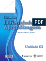 Fascículo Dificuldades de Aprendizagem Unidade 3