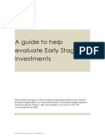 11. SBA Guide to Help Evaluate Early Stage Investments