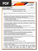 Exercícios Métodos Contraceptivos