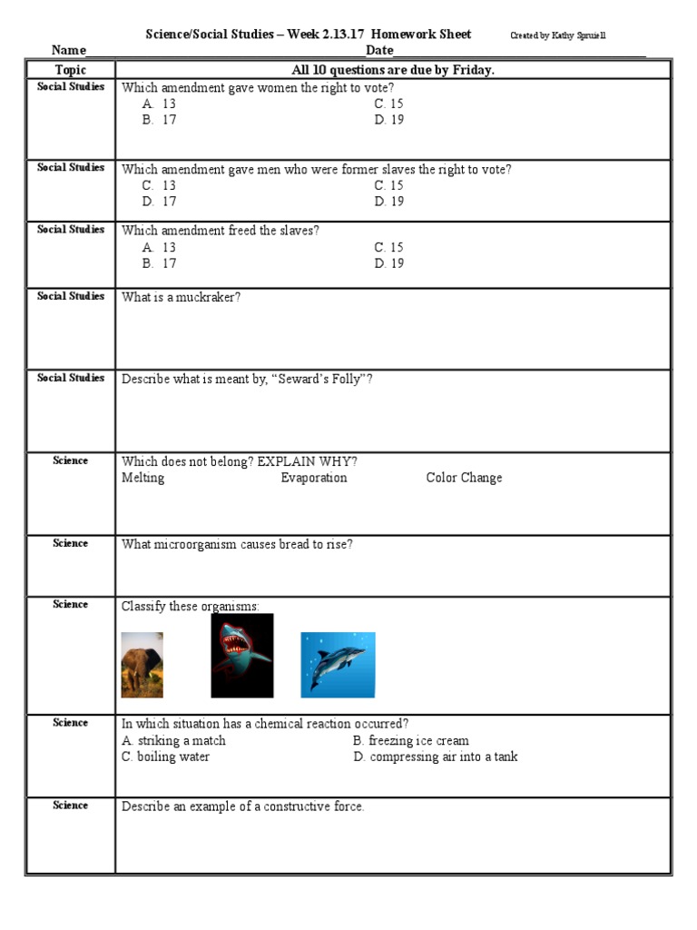 Social studies worksheets pdf picture
