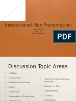 instructional plan and presentation