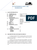 Plan de Contingencia - Inundación - 2016 de La I.E #65275