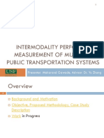 INTERMODALITY PERFORMANCE MEASUREMENT OF MULTIMODAL PUBLIC TRANSPORTATION SYSTEMS Makarand_Gawade