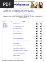 1000 Most Common English Phrases