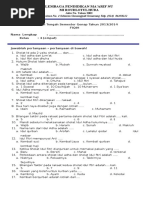 Soal Tengah Semester Kelas 4 Semester 2 Tahun 2013 Dan 2014