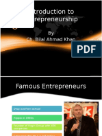 Introduction To Entrepreneurship