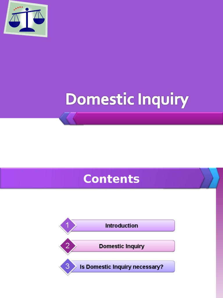 Ch 4_DOMESTIC INQUIRY.ppt | Plea | Misconduct