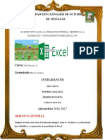 DEBER N:14 Informe de Excel