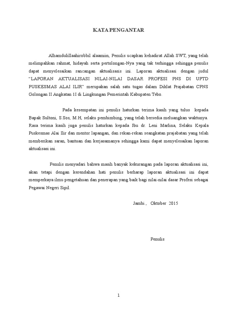 Kata Pengantar Pagi New