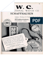 Vintage IWC (Catalogue Extract)