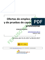 Convocatoria Oferta Empleo Publico Del 31.01.2017 Al 06.02.2017 PDF
