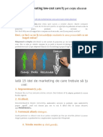 15 Idei de Marketing Low Cost