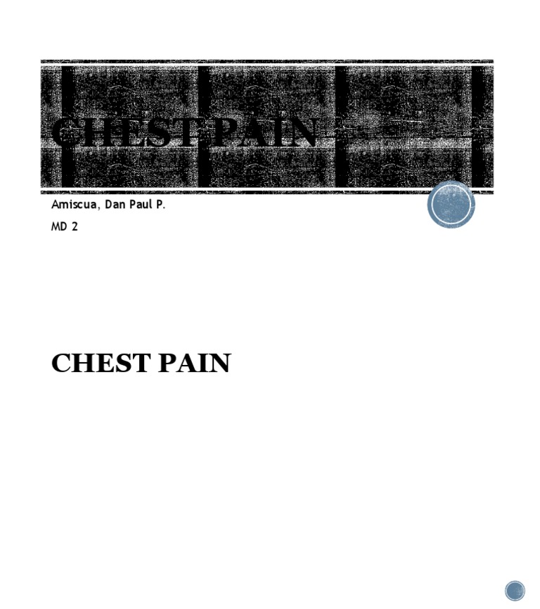 Chest Pain PDF