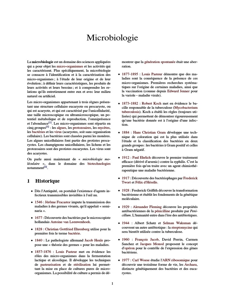 La Microbiologie TP | PDF | Microbiologie | Prokaryota