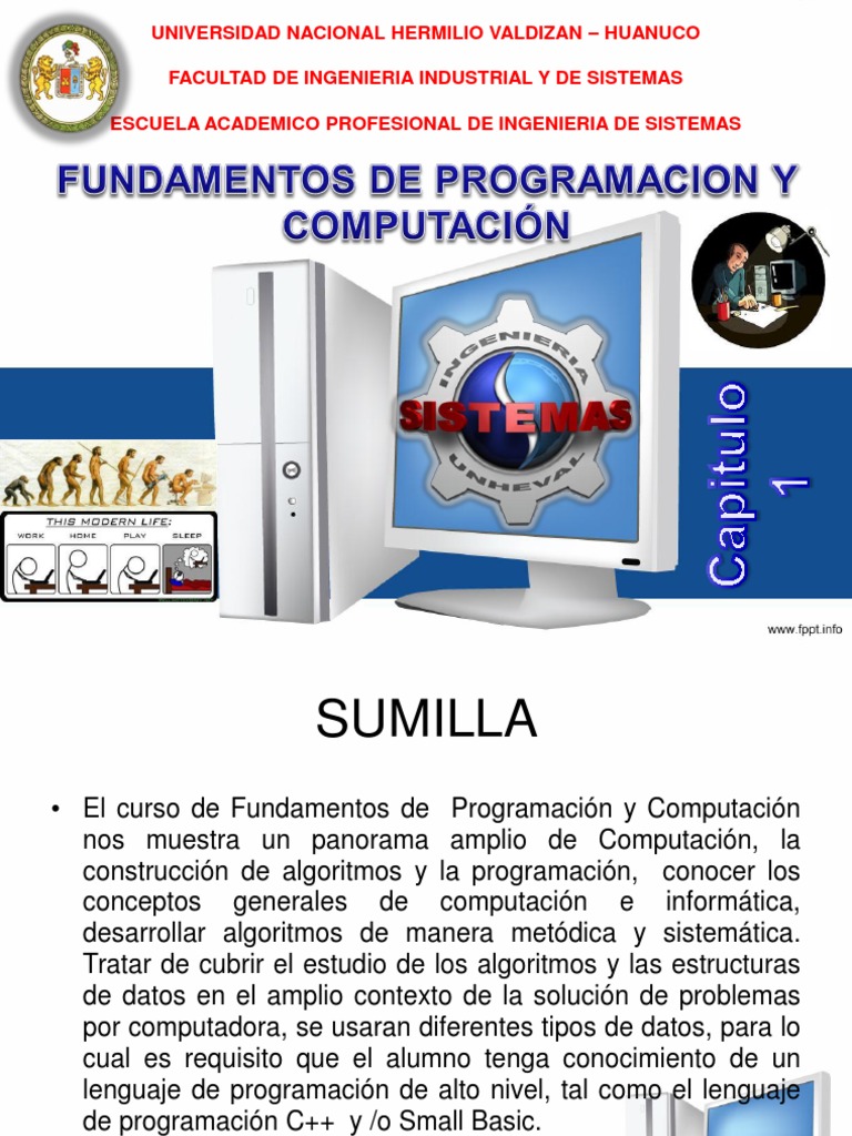 Fundamentos de Programación y Computación | PDF | Ciencias de la ...