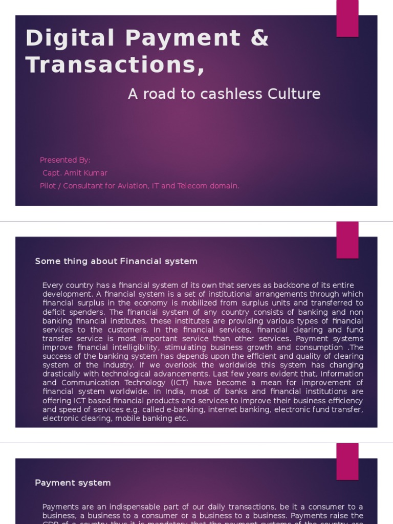 Digital Payment Evolution in India | PDF | Automated Teller Machine ...