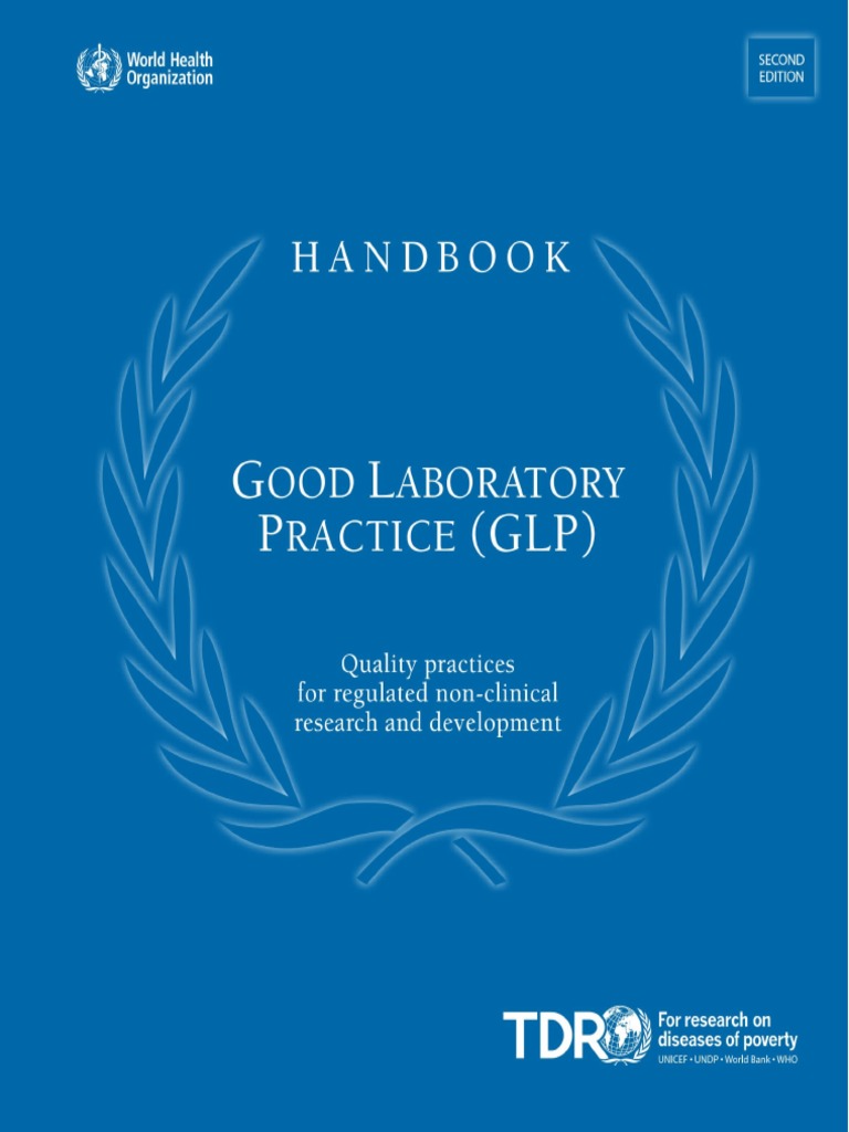 Good Laboratory PracticeHandbook PDF Quality Health Sciences